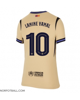 Billige Fotballdrakt Barcelona Lamine Yamal #10 Replika Bortedrakt Dame 2025-26 Kortermet Billige Fotballdrakt Barcelona Lamine Yamal #10 Replika Bortedrakt Dame 2025-26 Kortermet